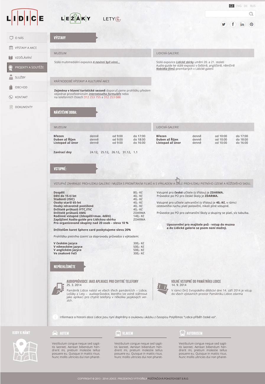 lidice web info male